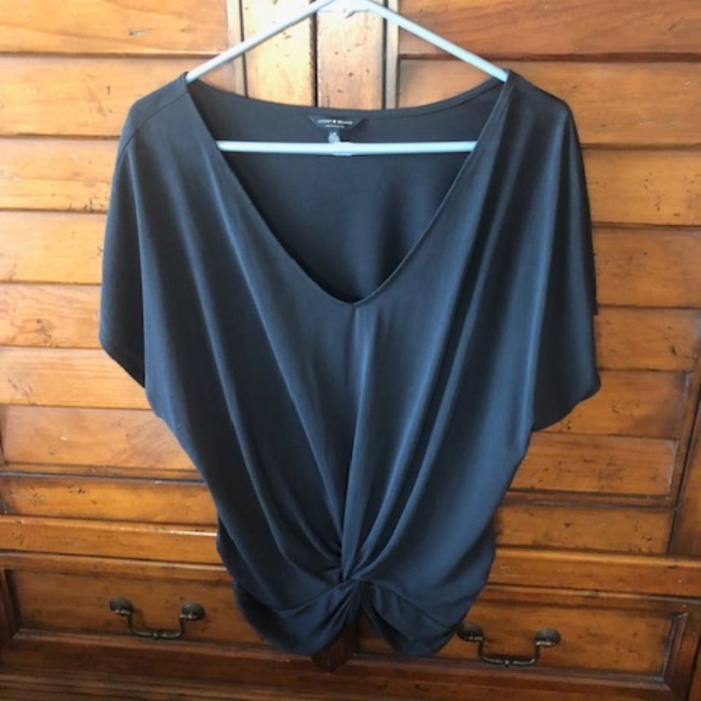 Lucky brand sandwash twist front top